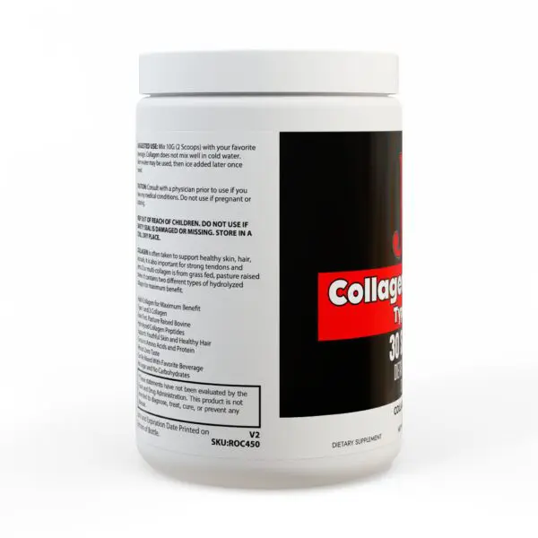 Collagen Peptides Type I & III Supplement (350g, 12.3oz) - Image 2