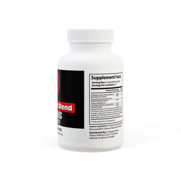 Mushroom Blend Supplement (60 Capsules) - Image 3