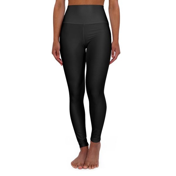 Women JW High Waisted Yoga Leggings: Black - Image 2